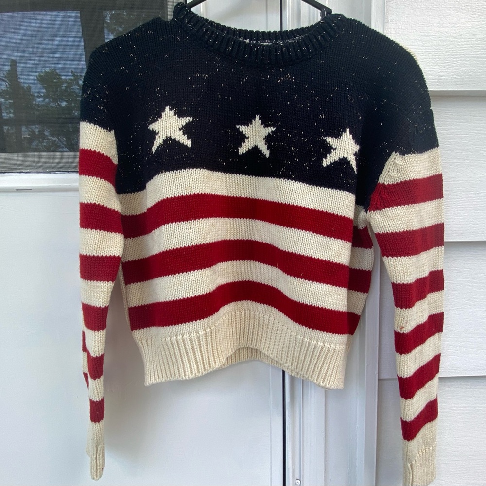 Star and Stripes ShimmerWomen's Sweater